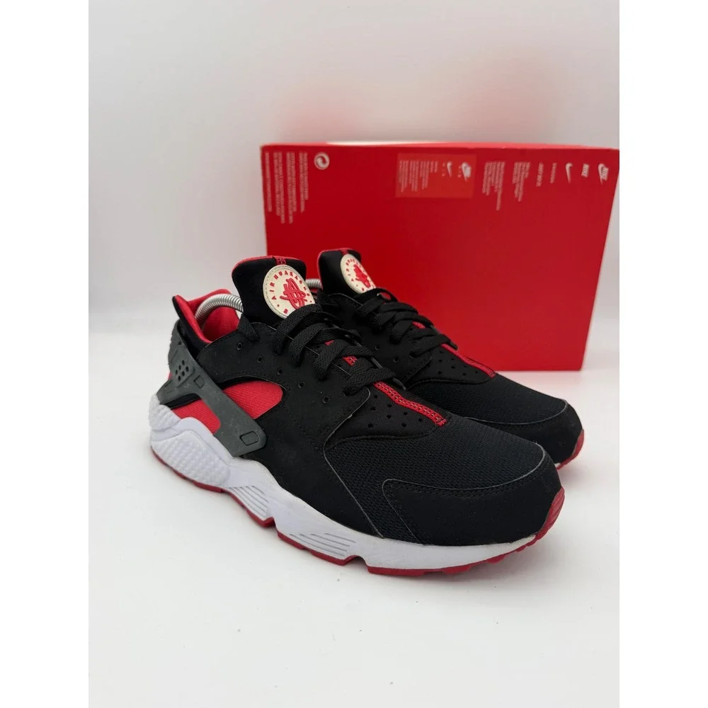 Nike Air Huarache Mens Black University Red Anthracite 318429-016 Size 10.5